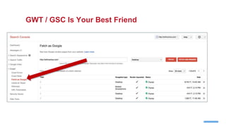 GWT / GSC Is Your Best Friend
 