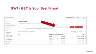 GWT / GSC Is Your Best Friend
 