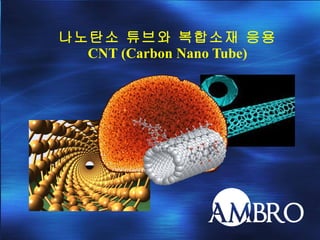 나노탄소 튜브와 복합소재 응용 CNT (Carbon Nano Tube) 