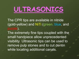 ACCESSORY CANAL ELIMINATION