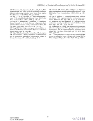 A Refined Space Vector PWM Signal Generation for Multilevel Inverters | PDF