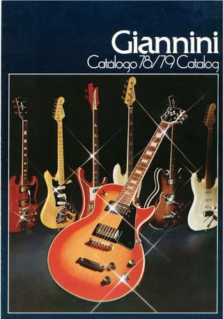 Catálogo Guitarras e Baixos Giannini 78/79