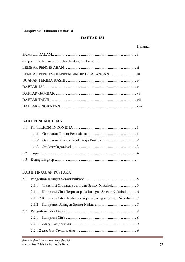 pedoman penulisan laporan kerja praktek v1