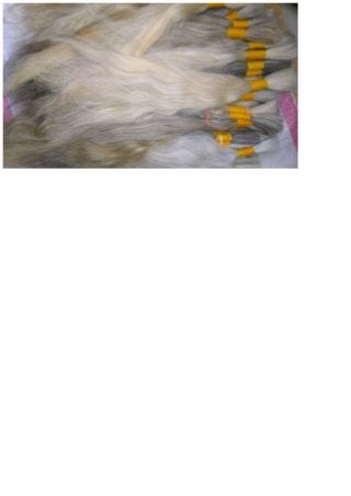 natural gray color human hair each strand of hairs which are clean and combed