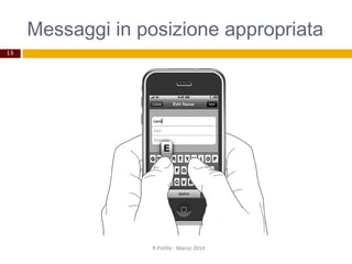 Messaggi in posizione appropriata
13
R.Polillo - Marzo 2014
 