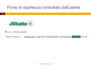 Punto di ripartenza controllato dall’utente
R.Polillo - Marzo 2014
33
 