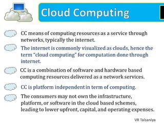 Cloud Computing - An Emerging Technology & Cloud Computing Models
