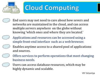 Cloud Computing - An Emerging Technology & Cloud Computing Models