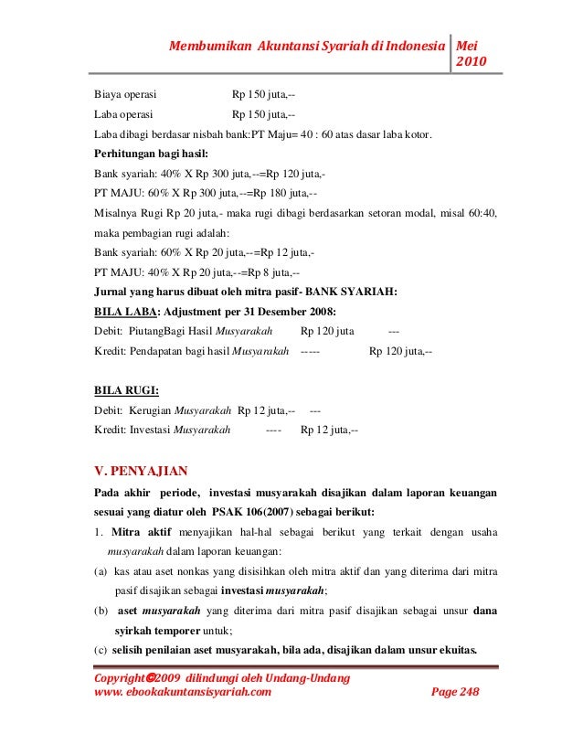 23++ Contoh Soal Akuntansi Musyarakah - Kumpulan Contoh Soal