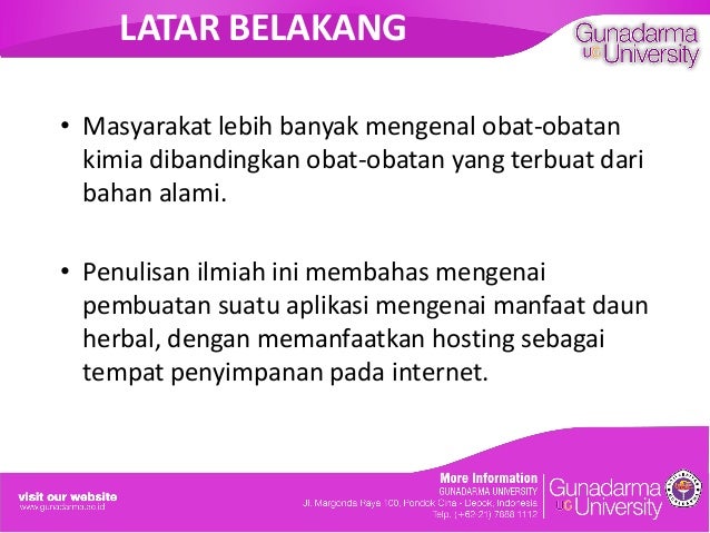 Template Ppt Skripsi Gunadarma Ide Judul Skripsi Universitas