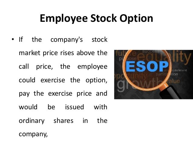 Issuing stock options to employees