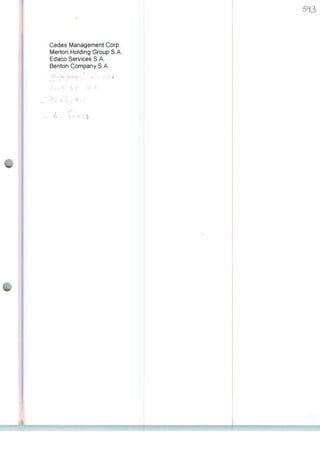 Cedes Management Corp.
Merton Holding Group S.A.
Edaco Services S.A.
Beriton Company S.A.
'■ li s
• ■ ^
À ■- ü i' t l'
 