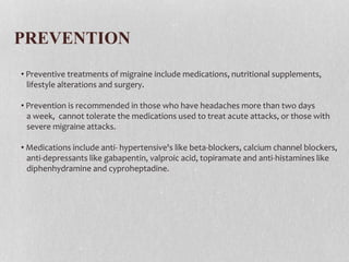 gabapentin for migraine prevention