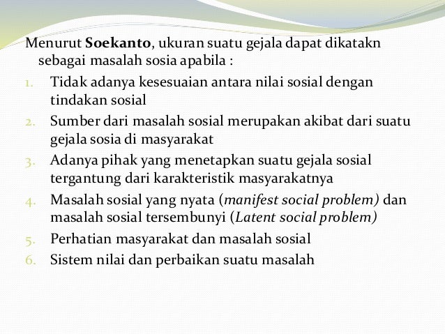 Teori Masalah Sosial Dan Penyelesaiannya