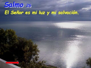 Salmo 26
El Señor es mi luz y mi salvación.
 