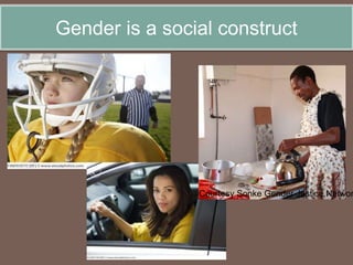 Gender is a social construct
Courtesy Sonke Gender Justice Networ
 