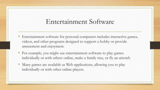 17. software for home, personal, and educational | PPTX