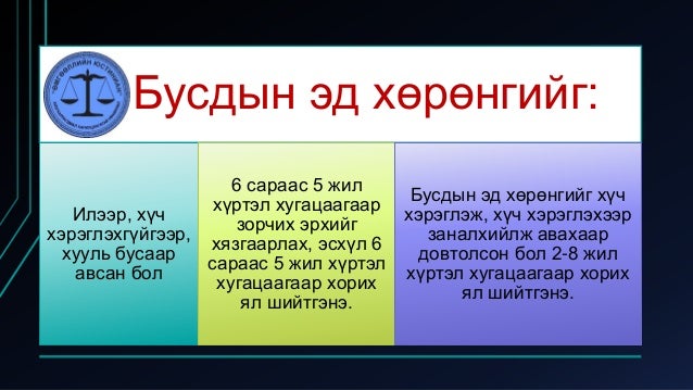Өмчлөх эрхийн эсрэг гэмт хэрэг