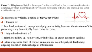 Resumption Definition Cardiac Rehabilitation in physical therapy. | PDF