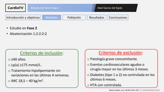 Estudio ALPACA Phase 2 ACC Congress 2025 | PDF