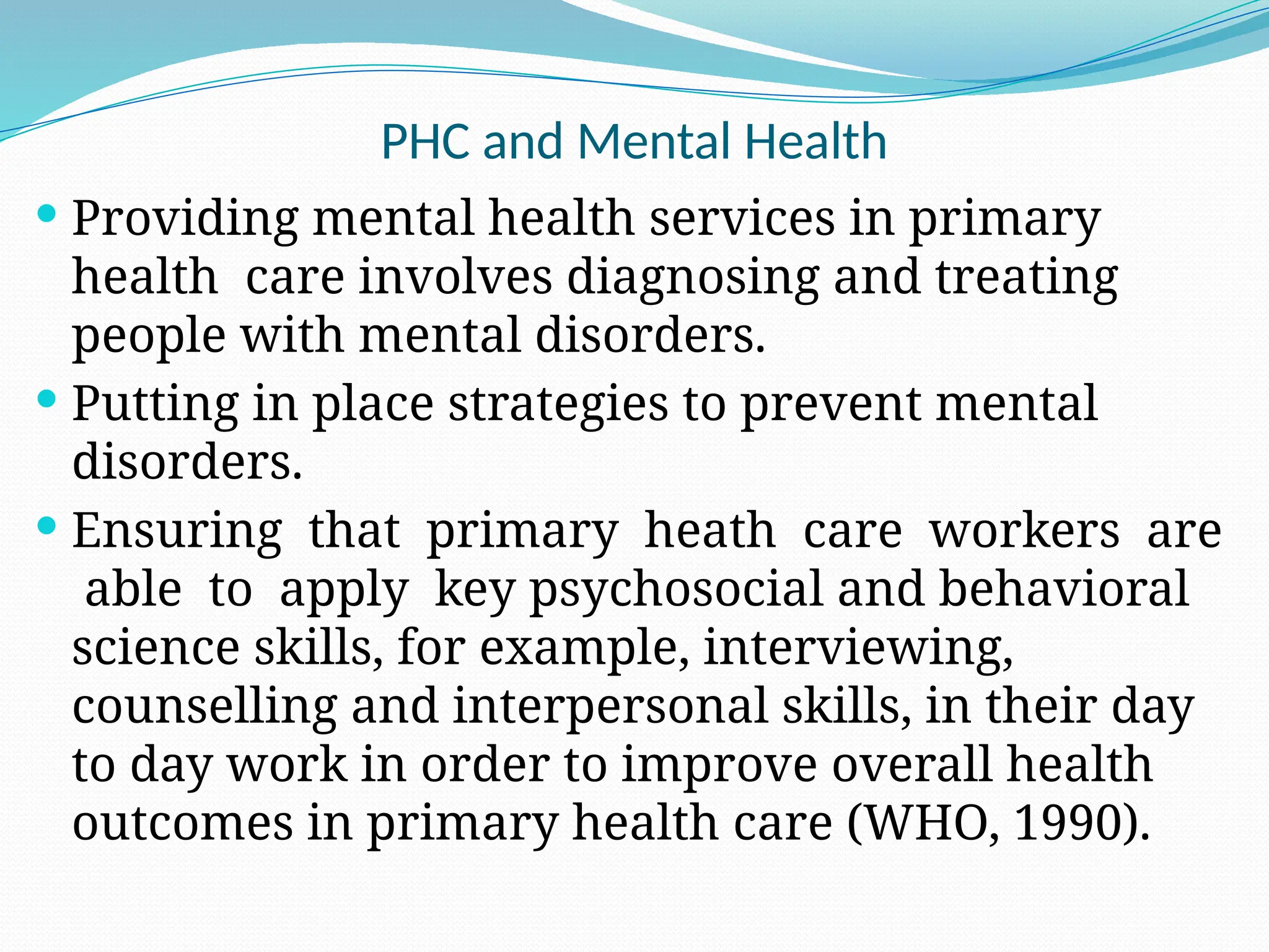 17. Primary Health Care and Mental Health.pptx