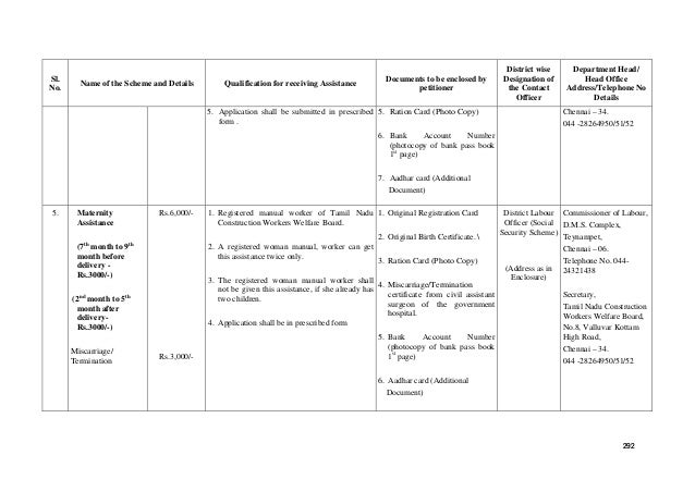 TAMIL NADU GOVERNMENT WELFARE SCHEMES 2017
