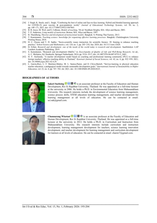 Development of a learning management model for science teachers | PDF