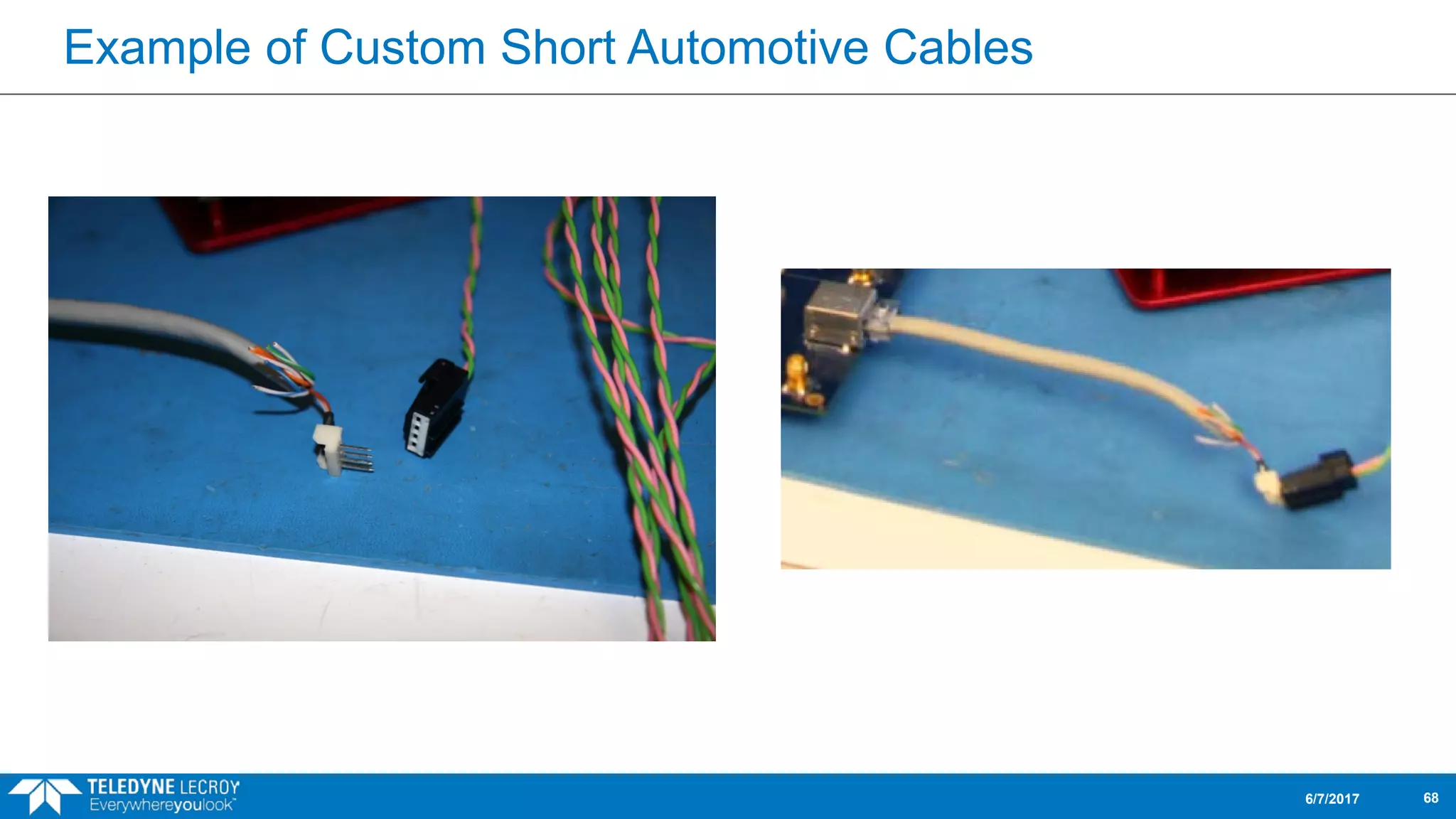 Example of Custom Short Automotive Cables
6/7/2017 68
 