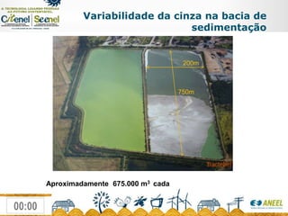 Produção em 2010:- Aproximadamente 265 mil toneladas de cinza pesada úmida