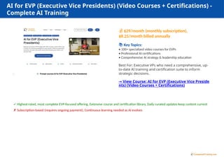 President Course Development 17-ai-courses-for-evp-(executive-vice-presidents)-that-you-should-know ...