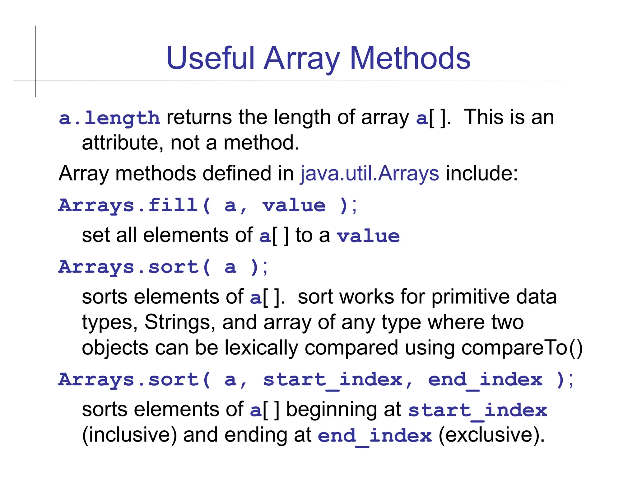 17-Arrays en java presentación documento | PPT