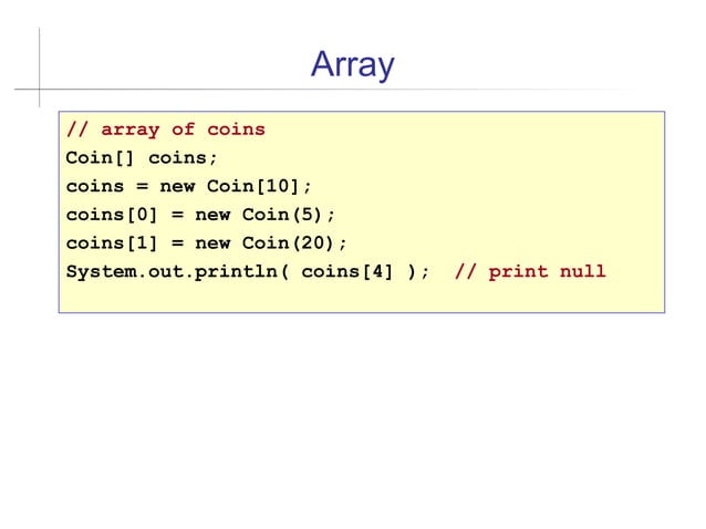 17-Arrays en java presentación documento | PPT