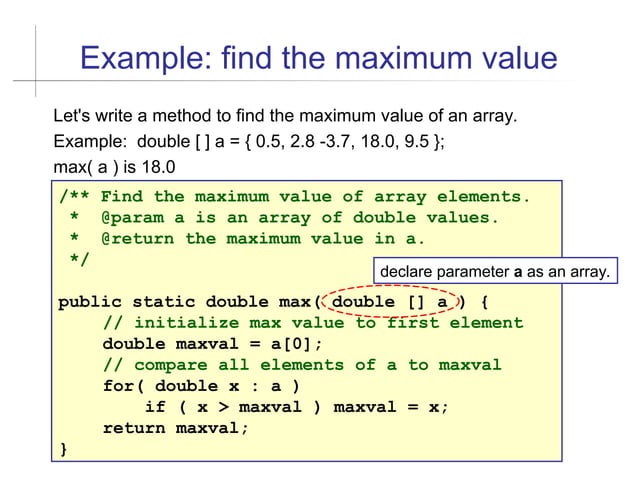17-Arrays en java presentación documento | PPT