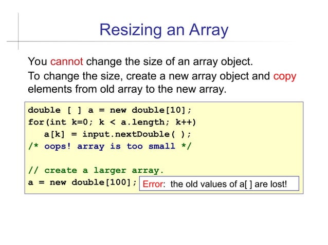 17-Arrays en java presentación documento | PPT