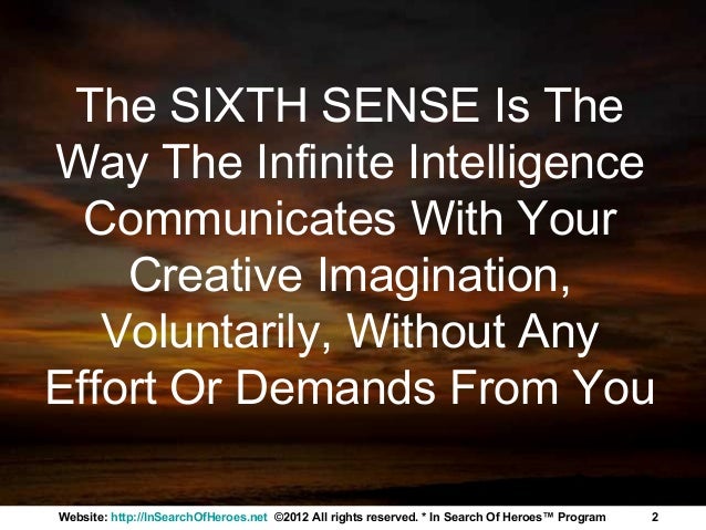 Napoleon Hill S Think And Grow Rich Sixth Sense Part 1
