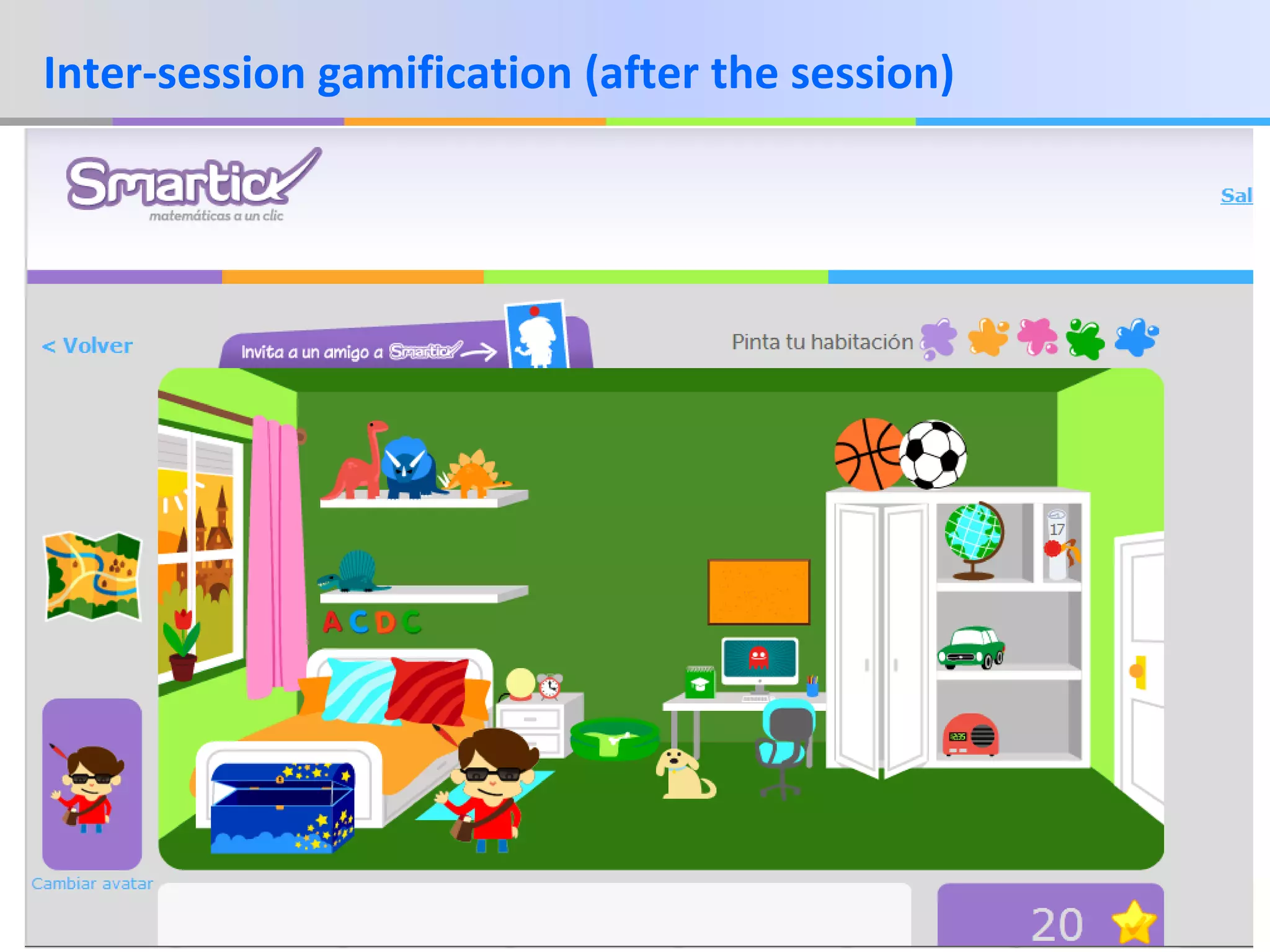 Inter-session gamification (after the session)

www.smartick.es

8

 