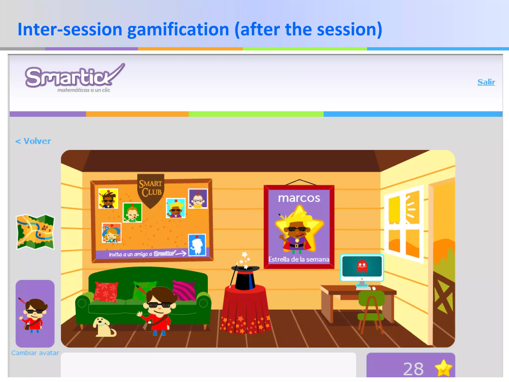 Inter-session gamification (after the session)

www.smartick.es

9

 