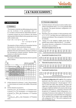 17-d _ f Block Elements - Theory.pdf use full | PDF