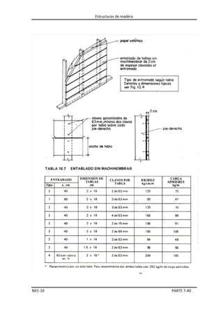 Estructuras de madera

NEC-10

PARTE 7-40

 