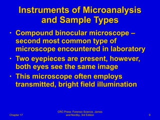 17 Forensic Science Powerpoint Chapter 17 Microanalysis Of Exam | PPT