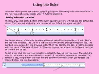 Framemaker Paragraph Ruler Formatting Paragraphs | PPT