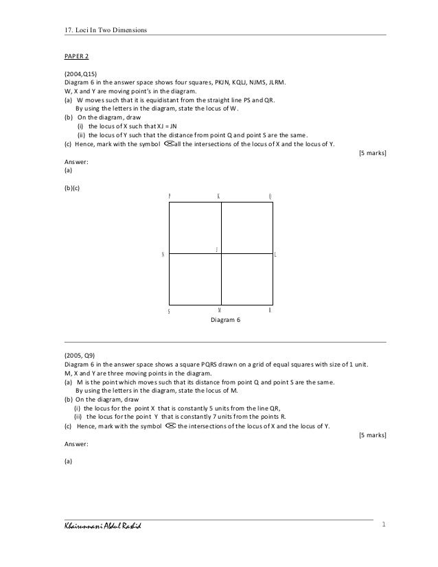 17 Loci In Two Dimensions P2