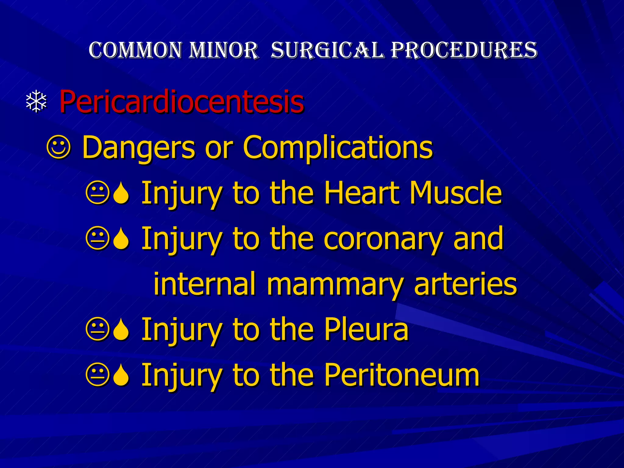 17 Minor Surgical Procedures | PPT
