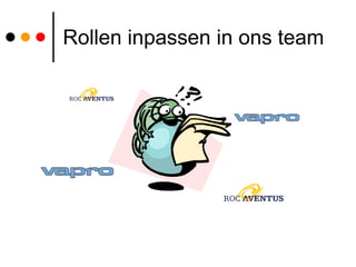Rollen inpassen in ons team  