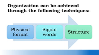 17 - Properties of Texts Organization in writing.pptx