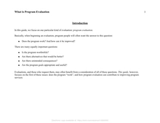 Program Evaluation Introduction Example 17- Program Evaluation a beginner’s guide.pdf