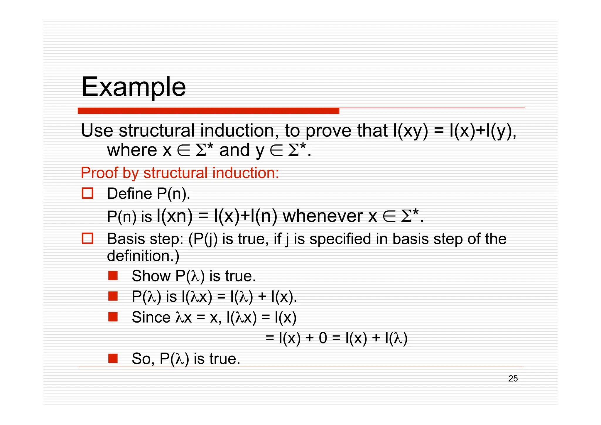Structural Induction Proof