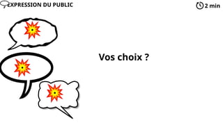 Vos choix ?
2 min
EXPRESSION DU PUBLIC
 
