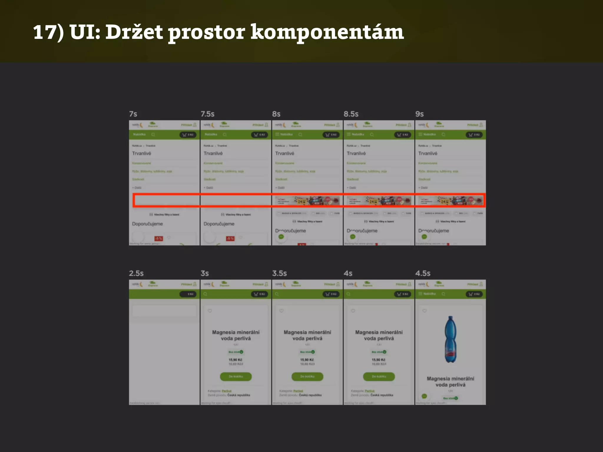 17) UI: Držet prostor komponentám
 