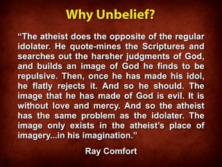 17. Why Do People Refuse to Believe in God?